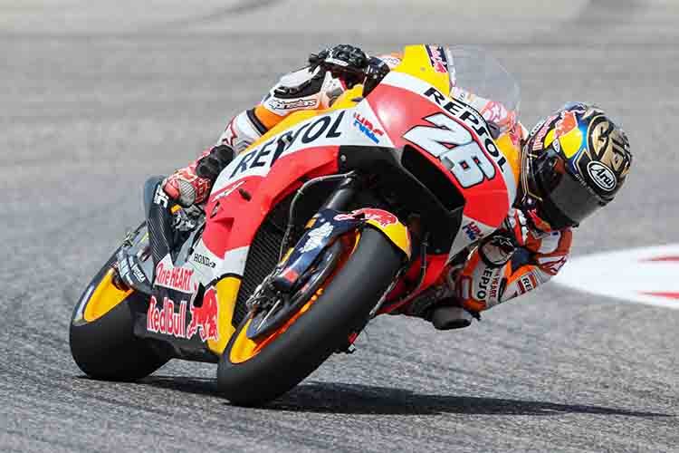 Der tapfere Dani Pedrosa auf der Repsol-Honda