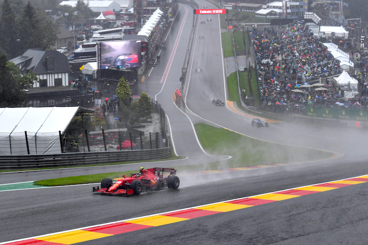 Carlos Sainz in Belgien