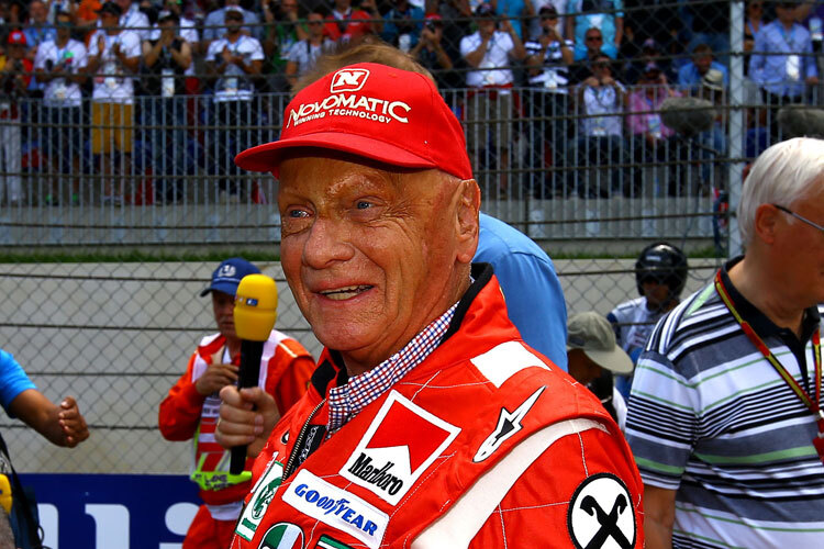 In Österreich schlüpfte Niki Lauda auch mal wieder in den Rennoverall