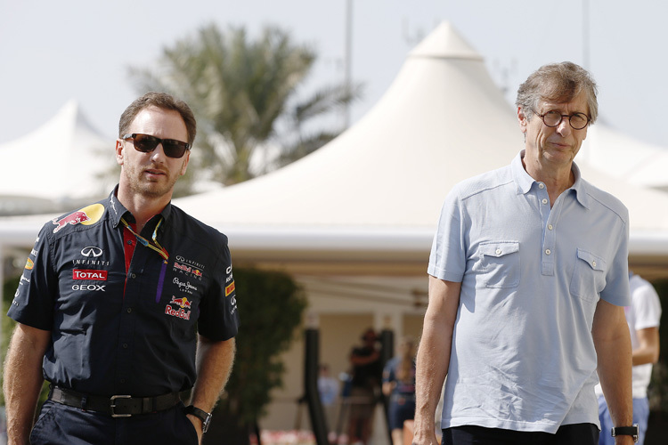 Red Bull Racing-Teamchef Christian Horner mit Mario Illien