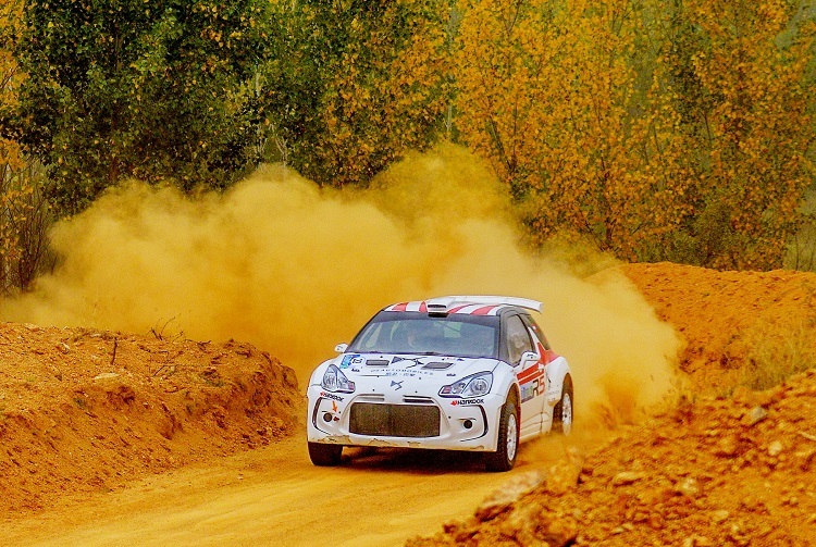 Manfred Stohl bei seiner letzten Rallye in China