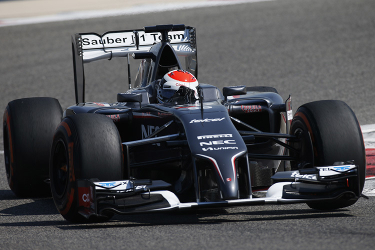 Nach halben Testtag der Fleissigste: Adrian Sutil im Sauber
