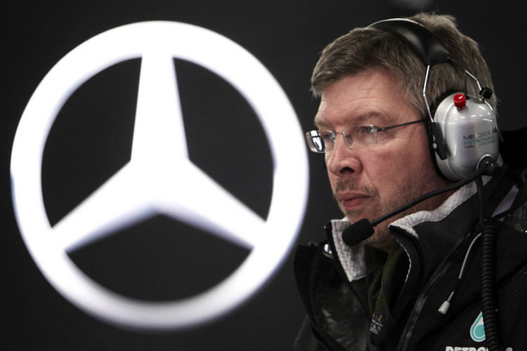 Stars unter sich: Mercedes und Ross Brawn