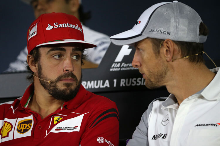Fernando Alonso und Jenson Button - nächstes Jahr Teamkollegen bei McLaren?