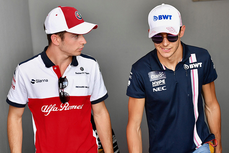 Charles Leclerc und Esteban Ocon