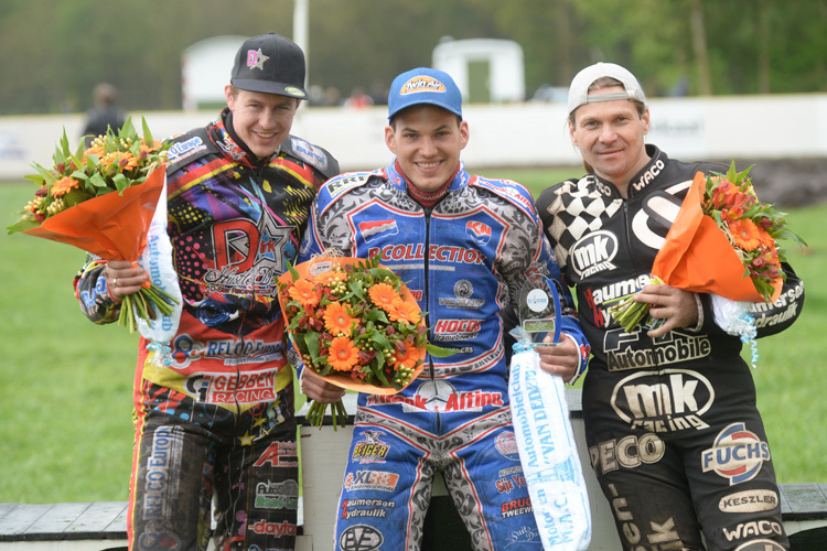 Die Top-3 von Balkbrug: Dirk Fabriek, Jannick de Jong und Matthias Kröger (v.l.)