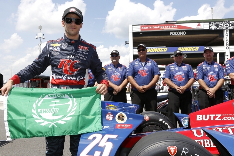 Marco Andretti wird das Feld zur grünen Flagge führen