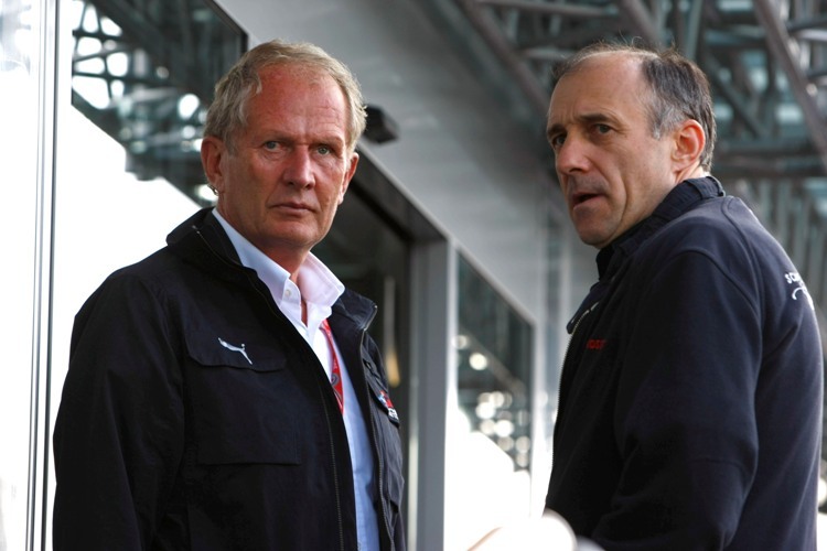 Dr. Helmut Marko (li.), hier im Toro Ross-Chef Franz Tost