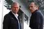 Dr. Helmut Marko (li.), hier im Toro Ross-Chef Franz Tost
