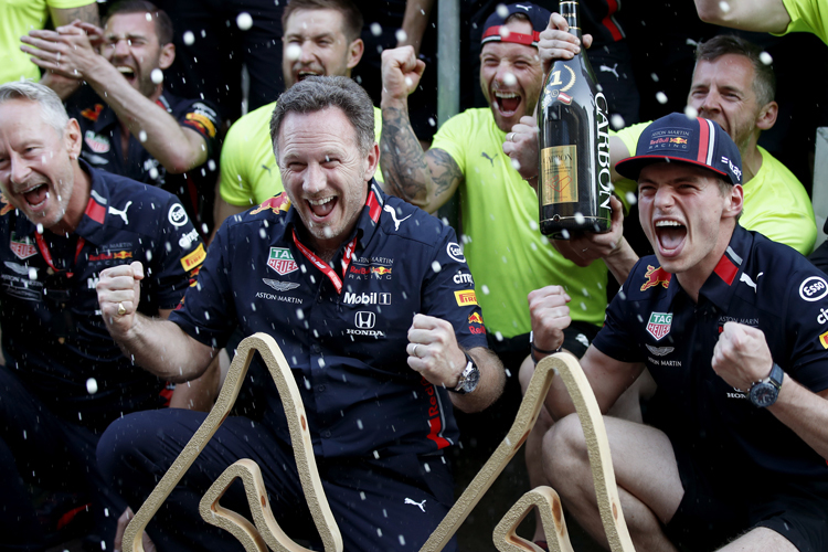 Freude bei Red Bull Racing