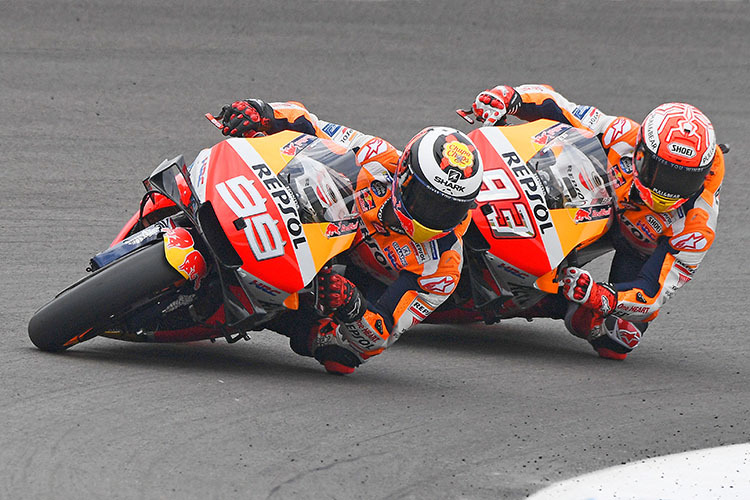 Das Repsol-Honda-Duo mit Lorenzo und Márquez