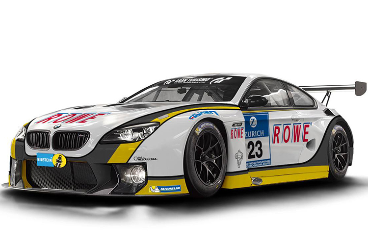 Noch ungewohnt, die ROWE Racing Lackierung auf dem BMW M6 GT3