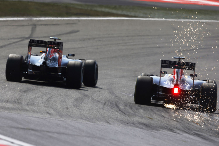 Das Scharmützel zwischen dem Red Bull Racing-Duo Daniil Kvyat und Daniel Ricciardo wird noch für Diskussionen im Team-Meeting sorgen