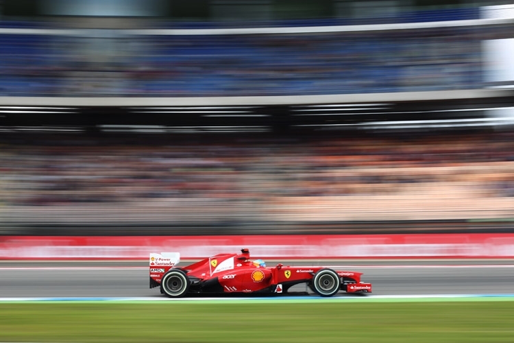 Alonso wirkt sehr stark bislang in Hockenheim 