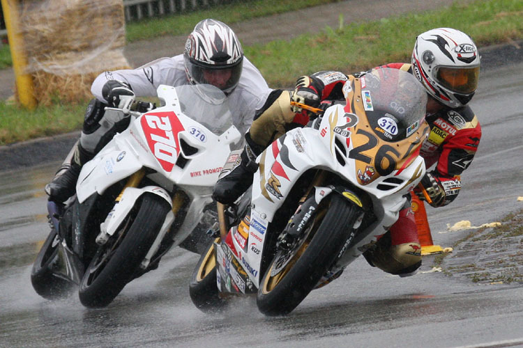 Die Sieger Didier Grams (IRRC) und Udo Reichmann (Superbike Open)