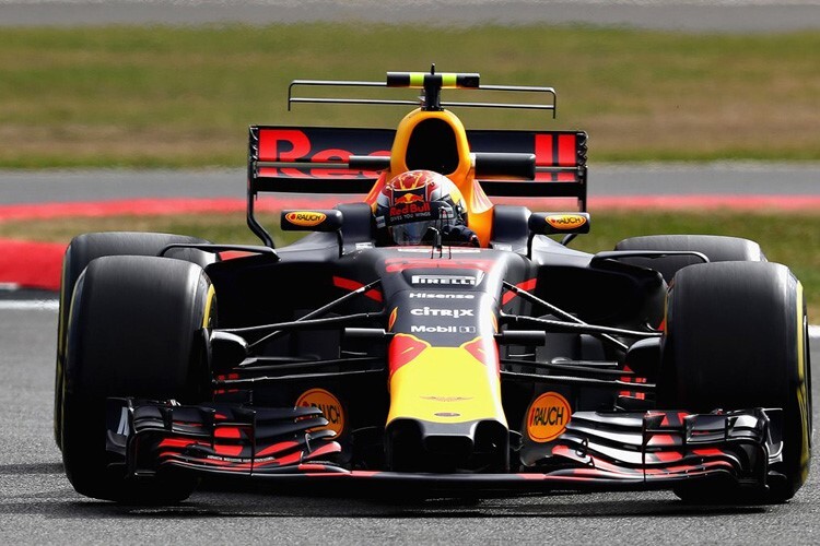 Max Verstappen in Silverstone