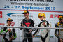 Podium in Hockenheim: Links Dominic Schmitter, in der Mitte Kevin Wahr