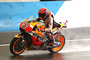 Marc Márquez in Motegi – hier noch mit Regenreifen