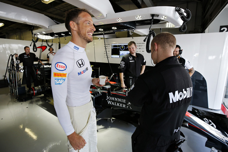 Jenson Button kann wieder lachen