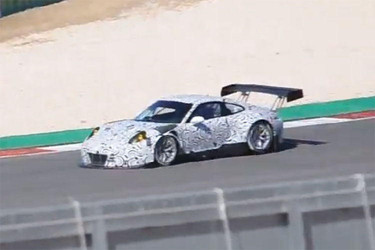 Porsche testete den GT3 R Ende August in Portugal