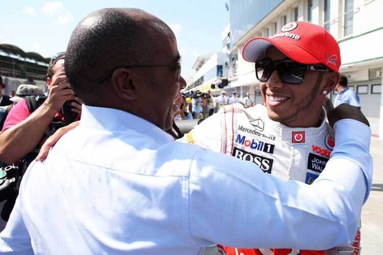 Lewis Hamilton und sein Vater Anthony