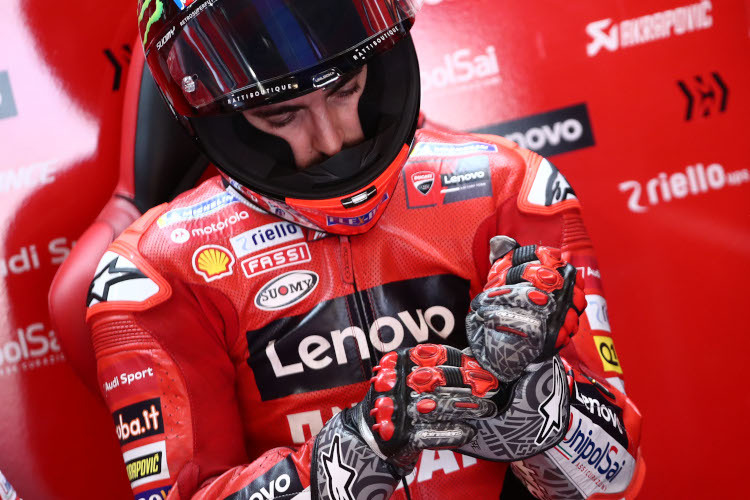 Pecco Bagnaia will sich gleich an die Arbeit machen