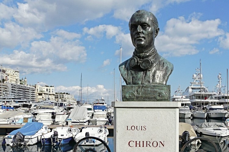 Die Büste in Monaco für Louis Chiron