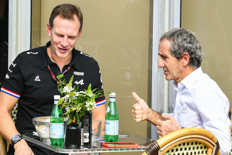 Laurent Rossi und Alain Prost