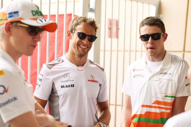 Nico Hülenberg, Jenson Button und Paul di Resta