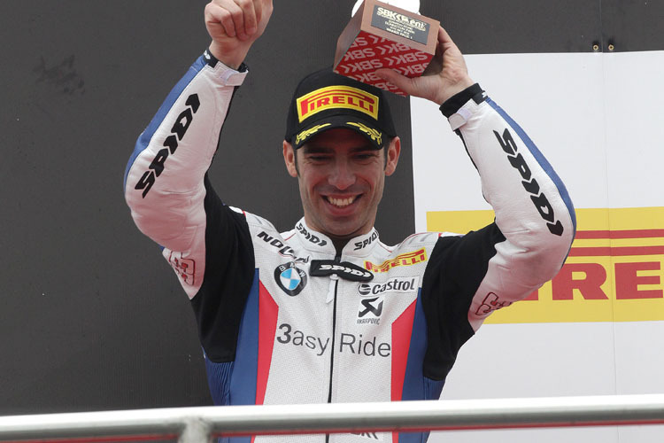 Donington 2012: Melandri holt den ersten Sieg für BMW