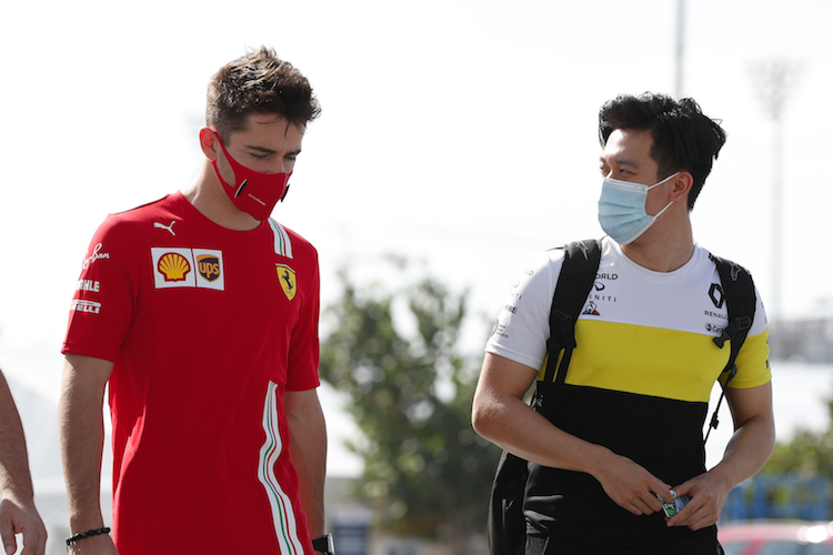 Charles Leclerc und Guanyu Zhou