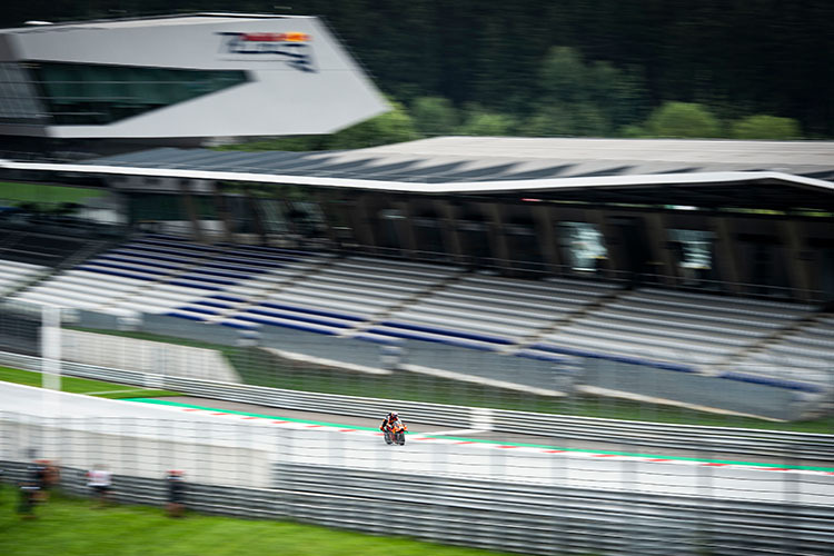 Brad Binder: leere Tribünen in Spielberg