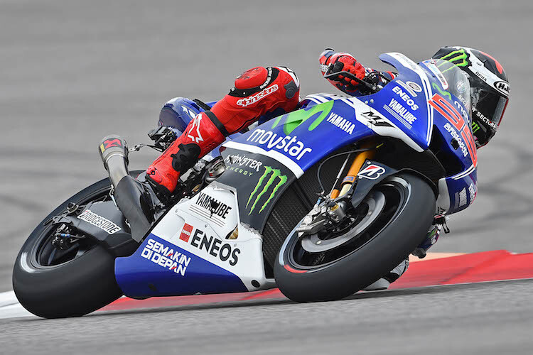 Jorge Lorenzo war beim ersten Texas-Training nicht gut drauf