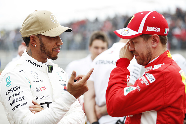 Lewis Hamilton und Sebastian Vettel