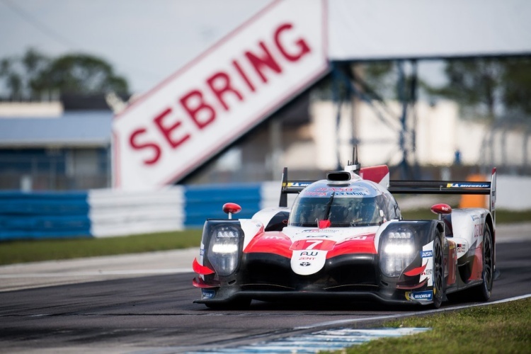 Schnellster beim Test der FIA WEC in Sebring: Der Toyota TS050 Hybrid von Mike Conway