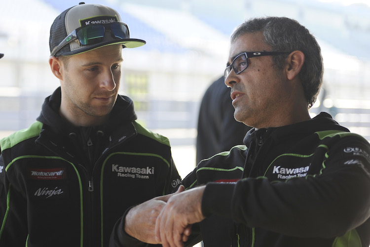 Weltmeister Jonathan Rea und sein Cheftechniker Pere Riba