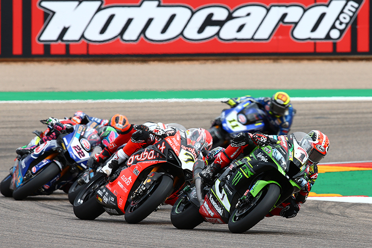 Rea vor Davies, Sykes, Lowes, van der Mark und Cortese