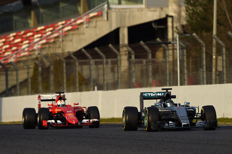 Mercedes vor Ferrari, das ist die Formel 1 2015