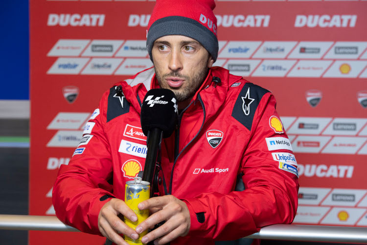 Andrea Dovizioso macht sich in Aragón Gedanken über die kühlen Temperaturen