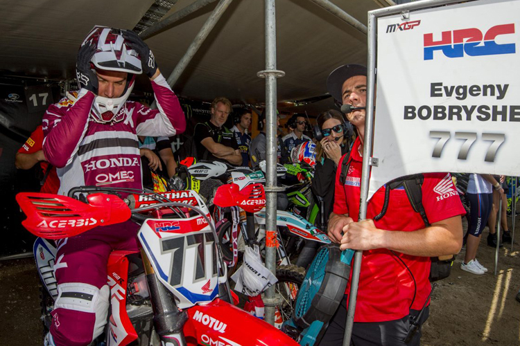 Wird von Honda abserviert: Evgeny Bobryshev