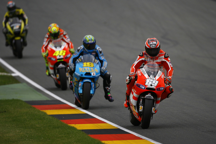 Nicky Hayden beim letzten Rennen auf dem Sachenring