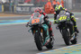 Gegenwart und Zukunft auf einem Bild: Fabio Quartararo (vorne) beerbt beim Yamaha-Werksteam Valentino Rossi