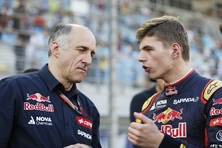 Franz Tost und Max Verstappen