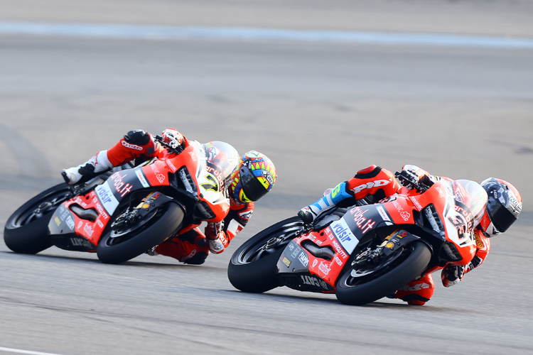 Chaz Davies und Marco Melandri gewannen beide schon mehrfach im MotorLand Aragón