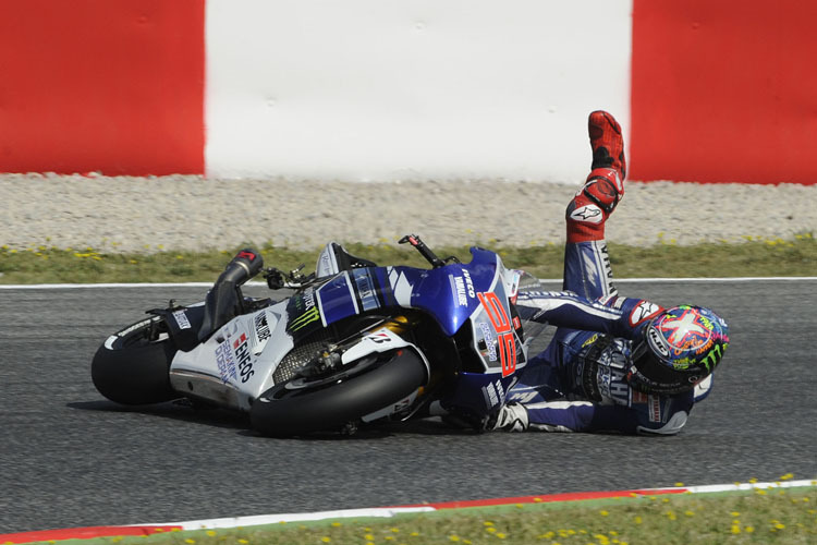 Jorge Lorenzo: Sturz im dritten Training