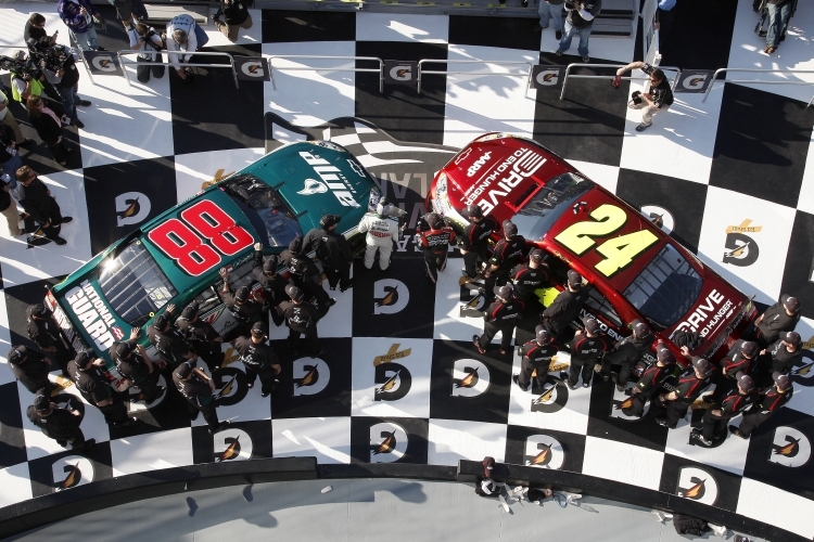 Die erste Startreihe beim Daytona 500