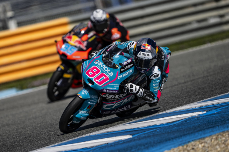 David Alonso #80 in den neuen Farben für die Moto3-Saison 2024