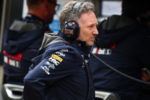 Red Bull Racing-Teamchef Christian Horner)