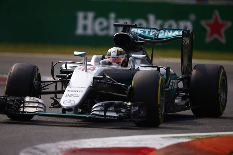 Lewis Hamilton darf den Italien-GP vom ersten Startplatz in Angriff nehmen