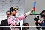 Sergio Pérez durfte in Baku zum achten Mal in seiner GP-Karriere aufs Podest